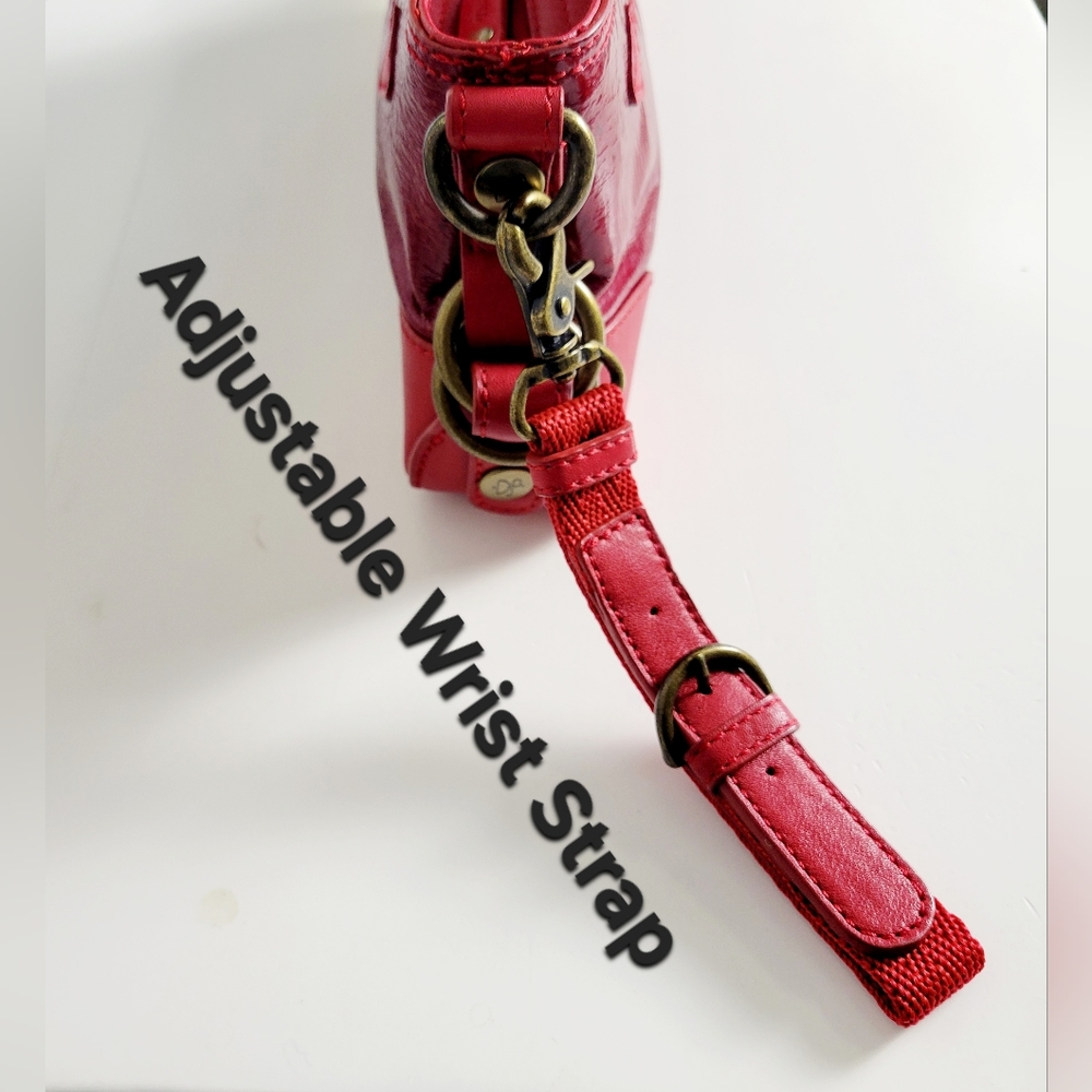 🔥NWT Donald J Pliner Patent Leather Wristlet Clutch - Picture 12 of 16